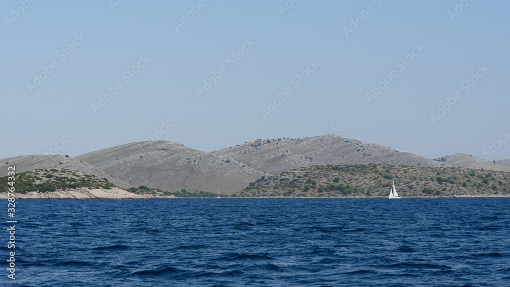 Kornati national park islands view