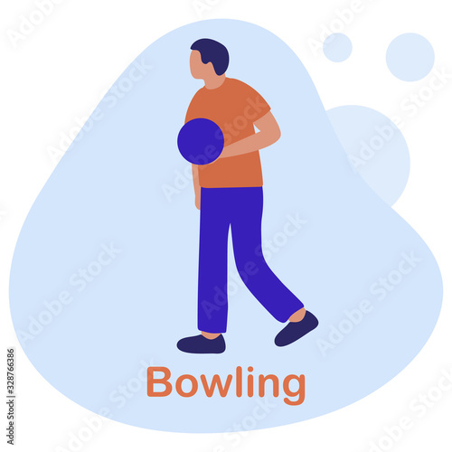 Vector Bowling Club People Player Win Sport Game