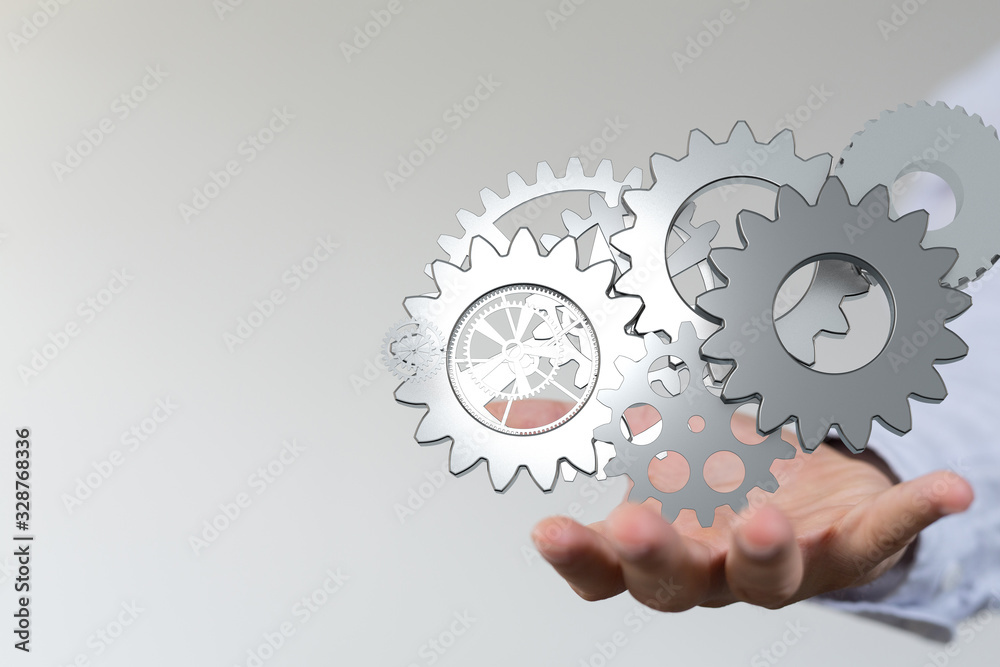 gear Technology setting concept background. gear Technology setting concept background.