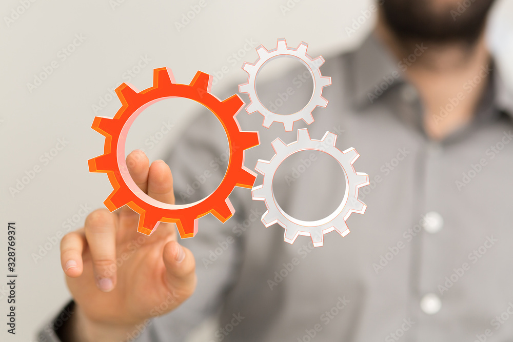 gear Technology setting concept background. gear Technology setting concept background.