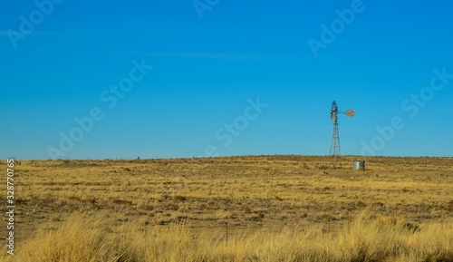 USA, PHENIX, ARIZONA- NOVEMBER 18, 2019: Aermotor. Desert Wind Turbine in Arizona