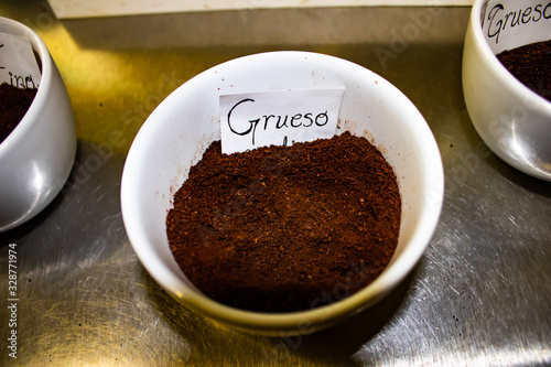Types of grains of coffee from Chiapas, Mexico
