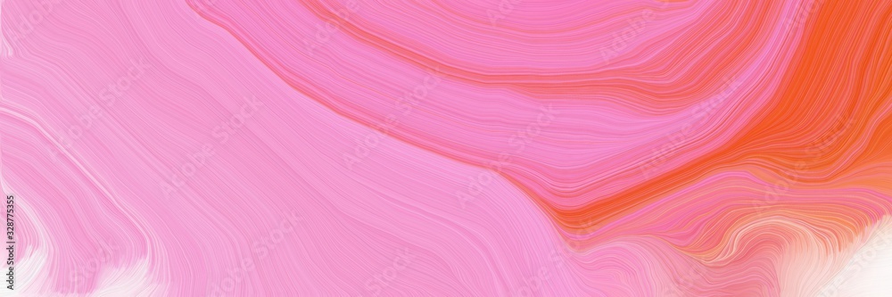 vibrant colored banner background with pastel magenta, tomato and light coral color. modern soft swirl waves background illustration