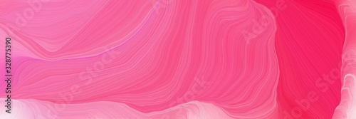 vibrant colored background banner with pale violet red, crimson and pastel pink color. contemporary waves illustration