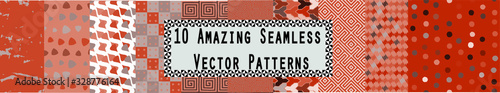 10 Amazing Seamless Vector Patterns Amber