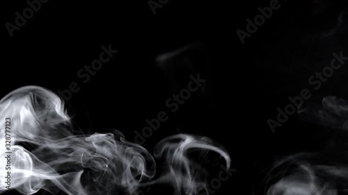 abstract smoke on black background  photo