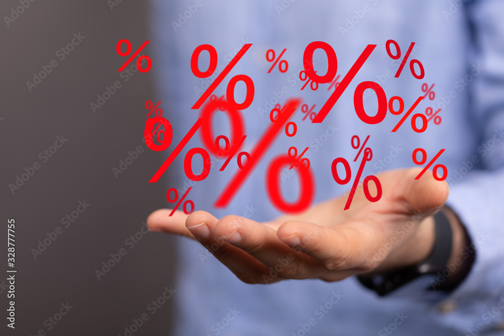 Discount and commission concept 3d Discount and commission concept 3d
