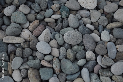Round Sea Dry Pebbles