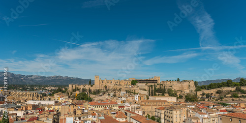 Fototapeta Naklejka Na Ścianę i Meble -  Panorama view of the Saint John Castle of Tortosa, Catalonia, Spain.  La Suda de Tortosa