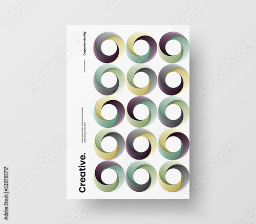 Amazing business presentation vector A4 vertical orientation front page mock up. Modern corporate report cover abstract geometric illustration design layout. Company identity brochure template.