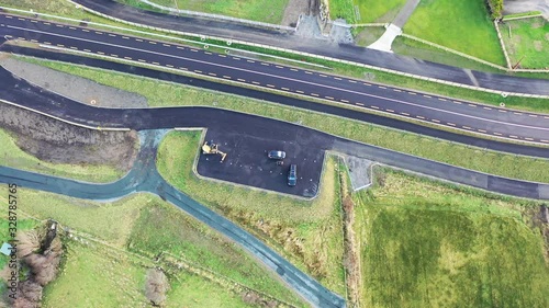 The new road and viewpoint between Glenties and Lettermacaward at the Gweebarray bay n County Donegal - Ireland. photo