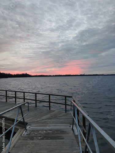 pier at sunset