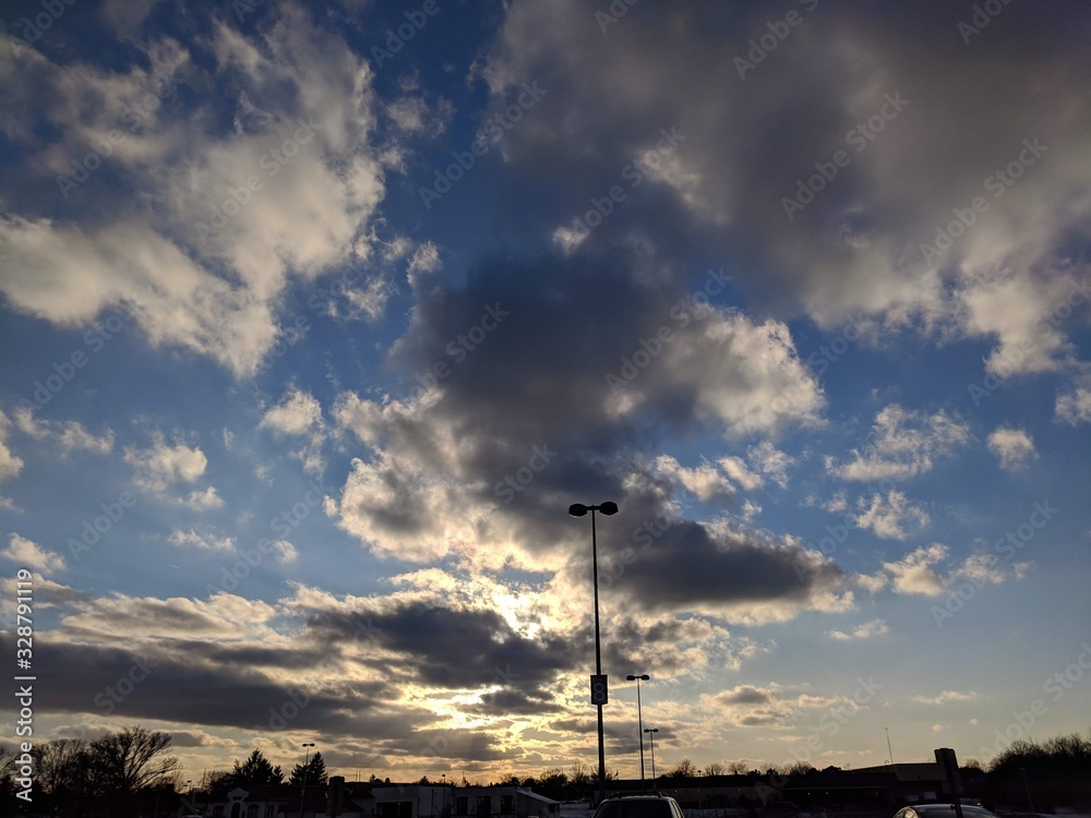 Sunset in a Parking Lot Sunset in a Parking Lot