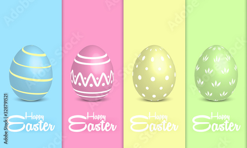 Happy Easter Day Background Template