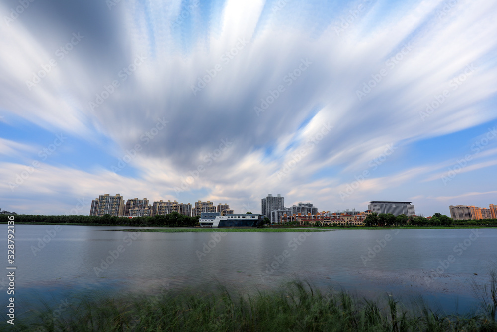 Waterfront City Scenery, Luannan County, Hebei Province, China