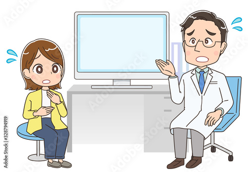 診察 病院 イラスト 人物 医者 医師 診断 診療