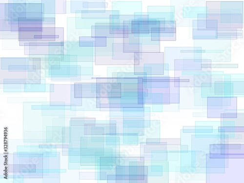 Abstract blue rectangles illustration background