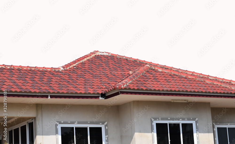 red roof of a house