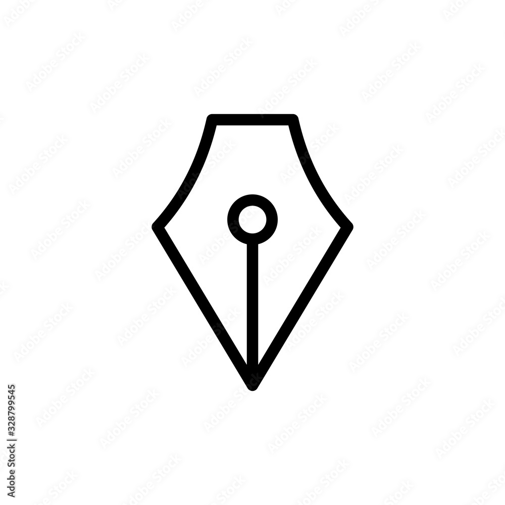 Fountain pen icon vector in trendy flat style design. Vector illustration Fountain pen icon vector in trendy flat style design. Vector illustration