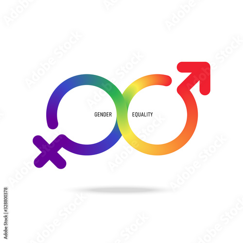 LGBT community and gender equality concept icon symbol