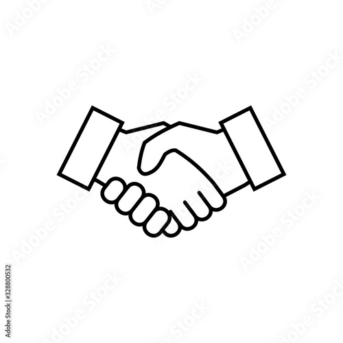 Business handshake. Handshake icon vector. contract agreement. Handshake. Deal. Done. partnership icon