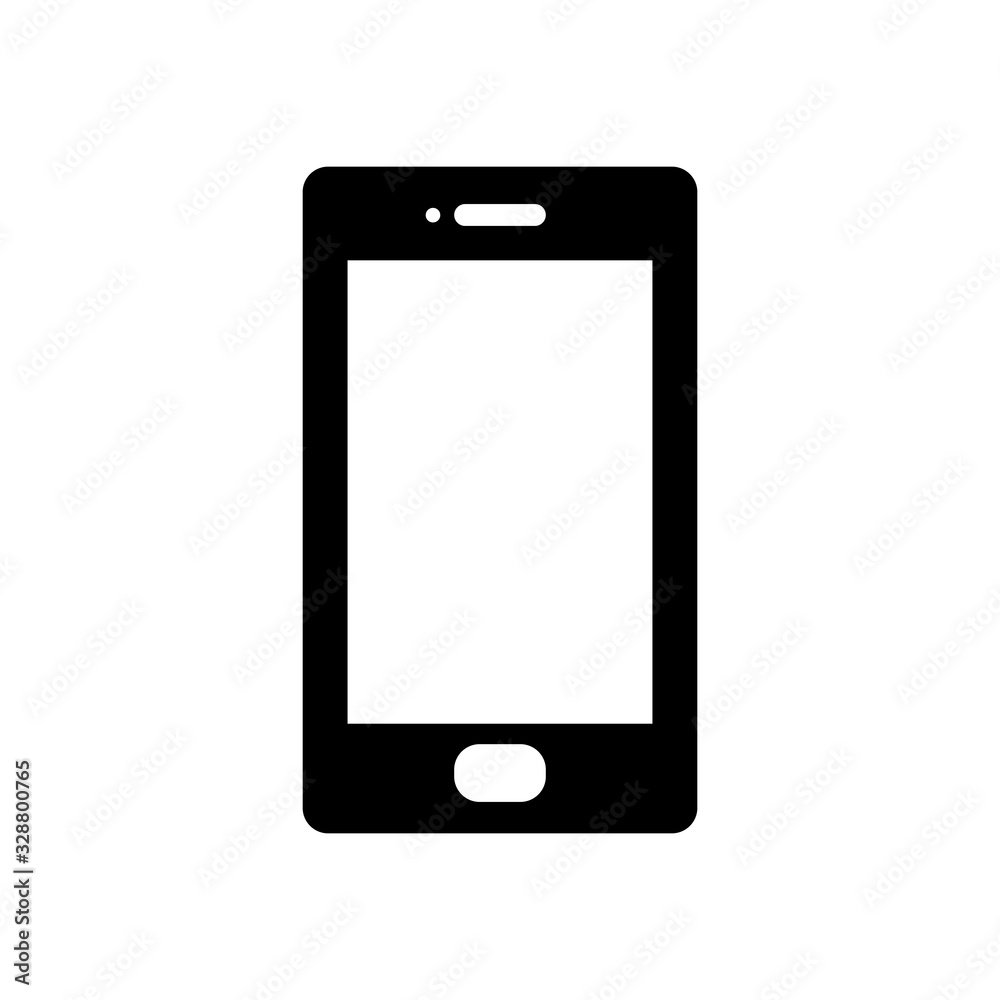 Isolated digital smartphone silhouette style icon vector design Isolated digital smartphone silhouette style icon vector design