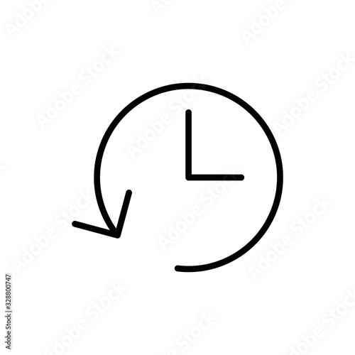 History icon isolated on white background. History vector icon
