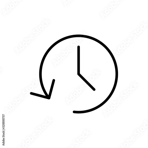 History icon isolated on white background. History vector icon