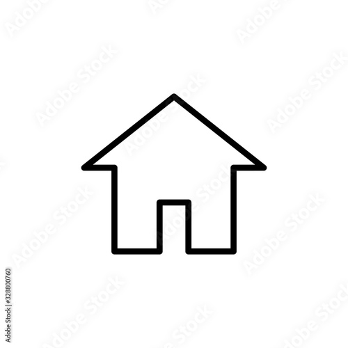 Home icon isolated on white background. House vector icon. Address