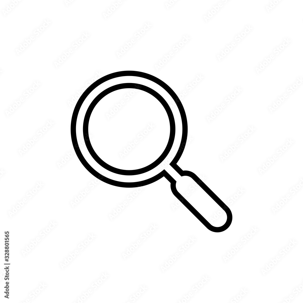 Search icon isolated on white background. Glass vector icon. search magnifying glass icon. Find Search icon isolated on white background. Glass vector icon. search magnifying glass icon. Find