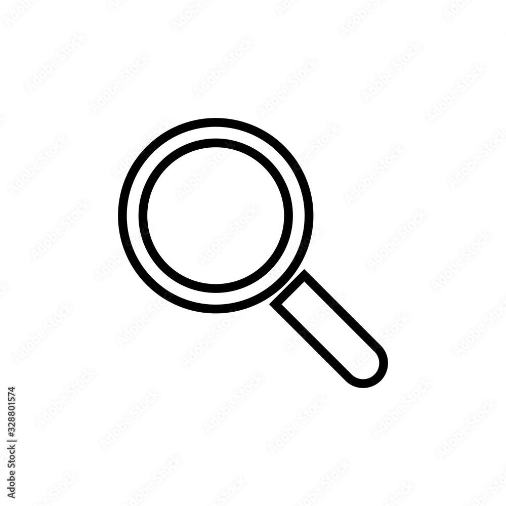 Search icon isolated on white background. Glass vector icon. search magnifying glass icon. Find Search icon isolated on white background. Glass vector icon. search magnifying glass icon. Find