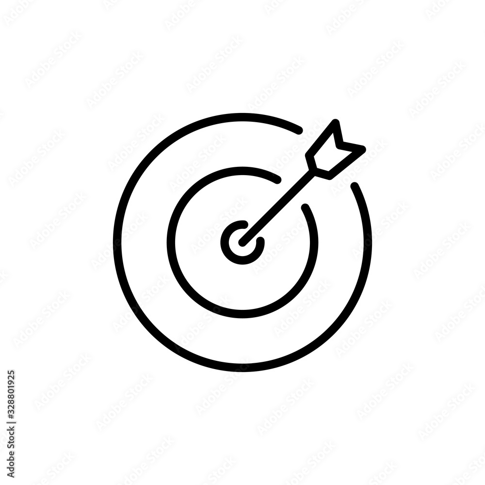 Target icon isolated on white background. Target vector icon. goal icon. marketing target. Aim Target icon isolated on white background. Target vector icon. goal icon. marketing target. Aim