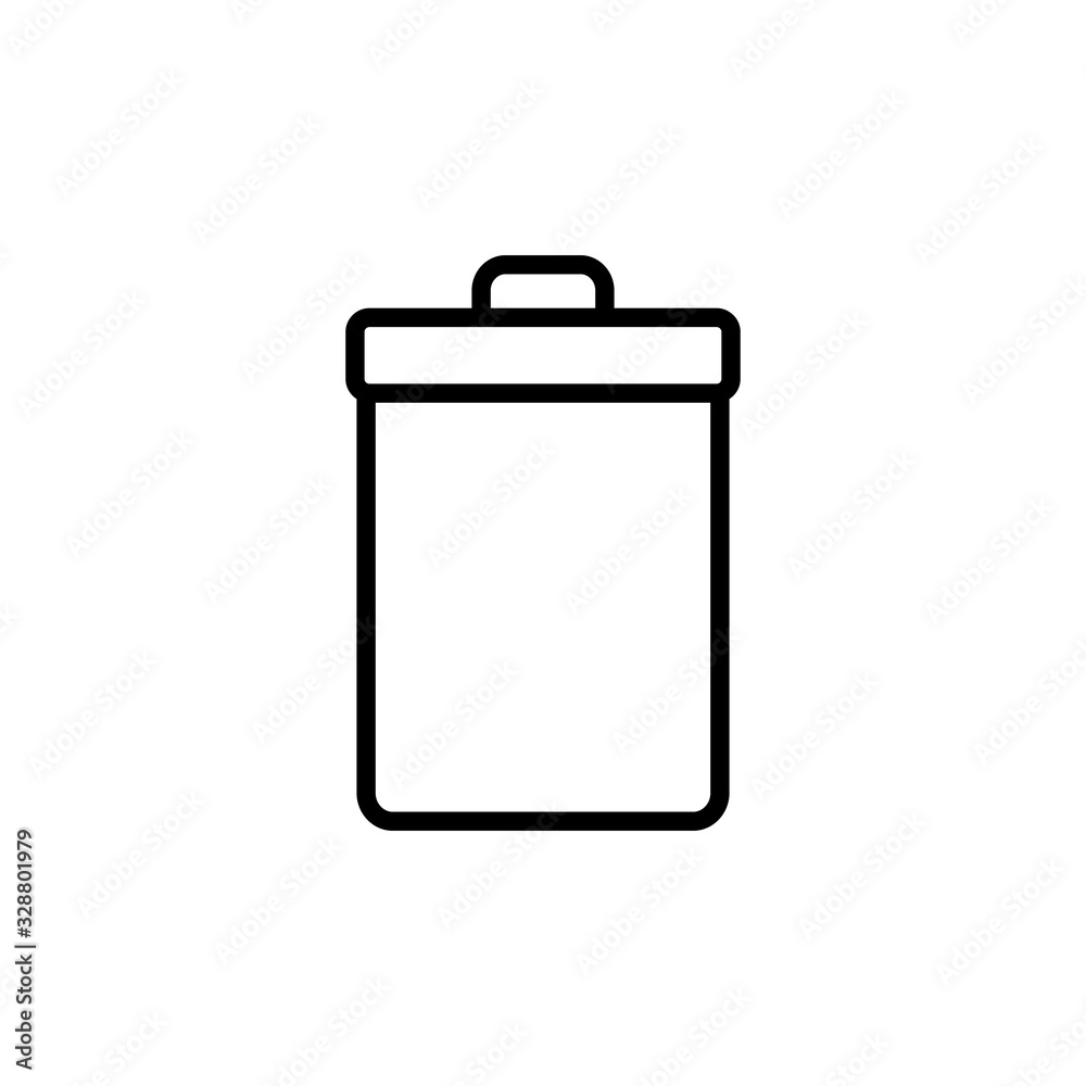 Trash icon isolated on white background. trash can icon. Delete icon vector Trash icon isolated on white background. trash can icon. Delete icon vector