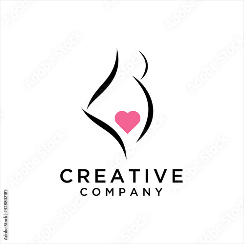 Pregnant Icon.Vector illustration in a flat style. EPS10