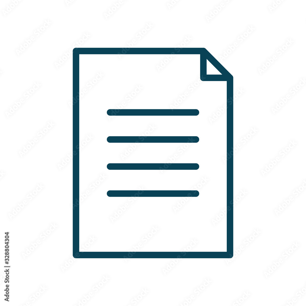 Isolated data document line style icon vector design Isolated data document line style icon vector design