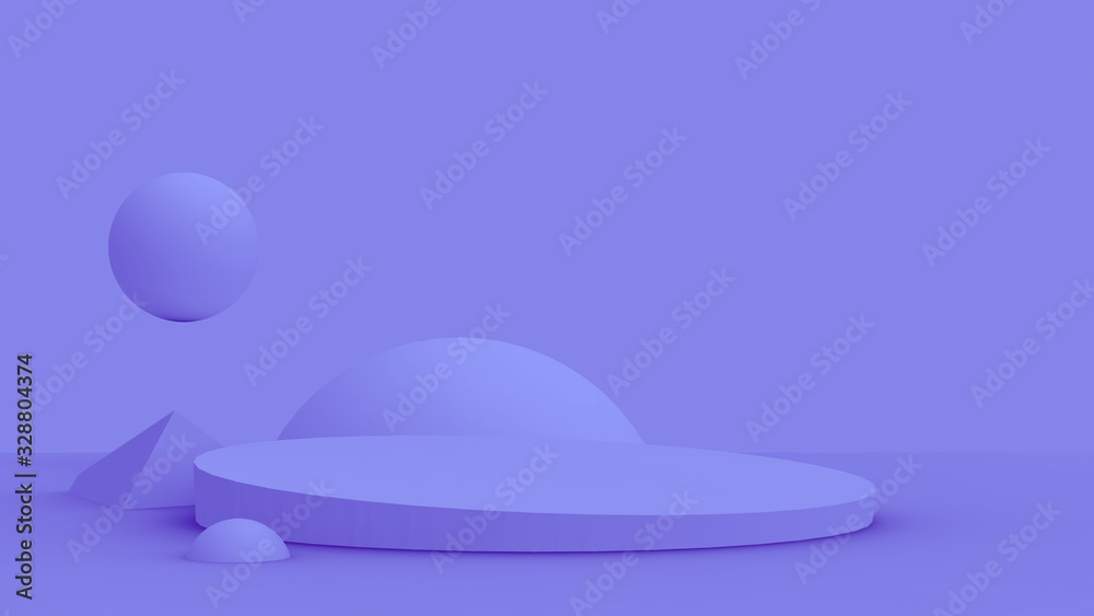3d purple violet scene modern minimal design in studio background. Abstract 3d geometric shape object illustration render. Display for cosmetic fashion product. 3d purple violet scene modern minimal design in studio background. Abstract 3d geometric shape object illustration render. Display for cosmetic fashion product.