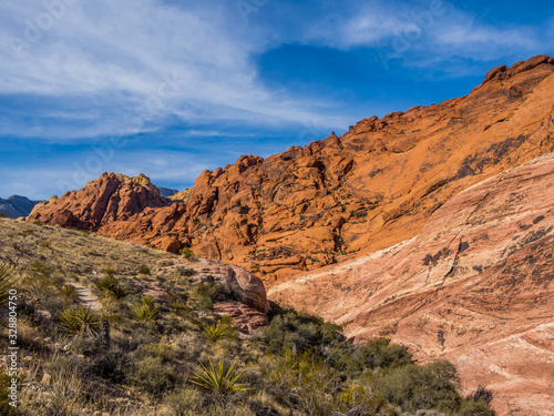 Fototapeta Naklejka Na Ścianę i Meble -  Colorful rocks of Red Rock Canyon