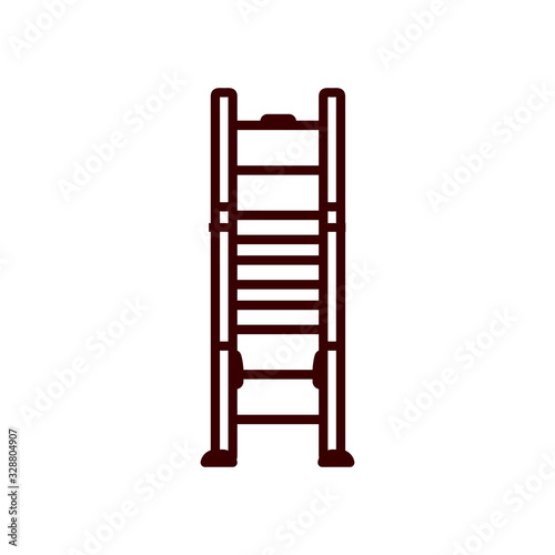 Isolated construction ladder line style icon vector design