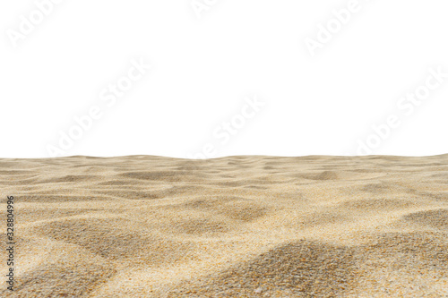 Beach sand texture di cut isolated on white