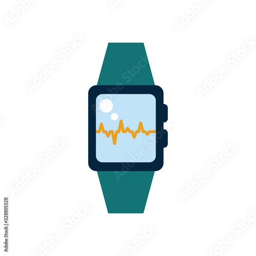 Smartwatch flat style icon vector design