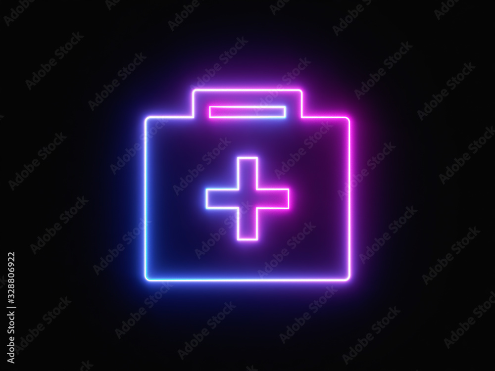 Blue and purple neon light icon isolated in black background. Vibrant colors, laser show. 3d rendering - illustration. Blue and purple neon light icon isolated in black background. Vibrant colors, laser show. 3d rendering - illustration.