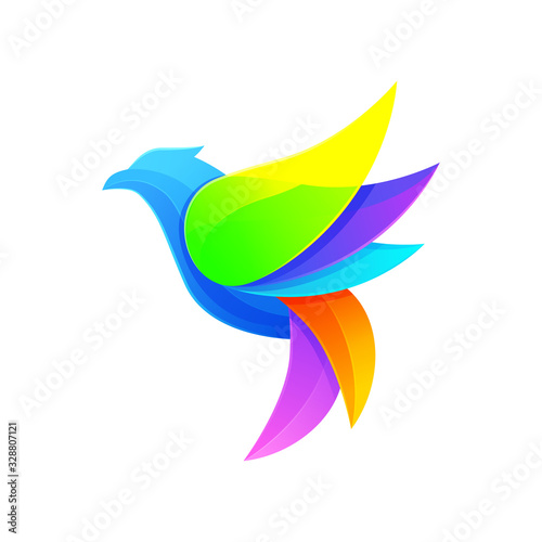 Bird Modern Logo Illustration Vector Template