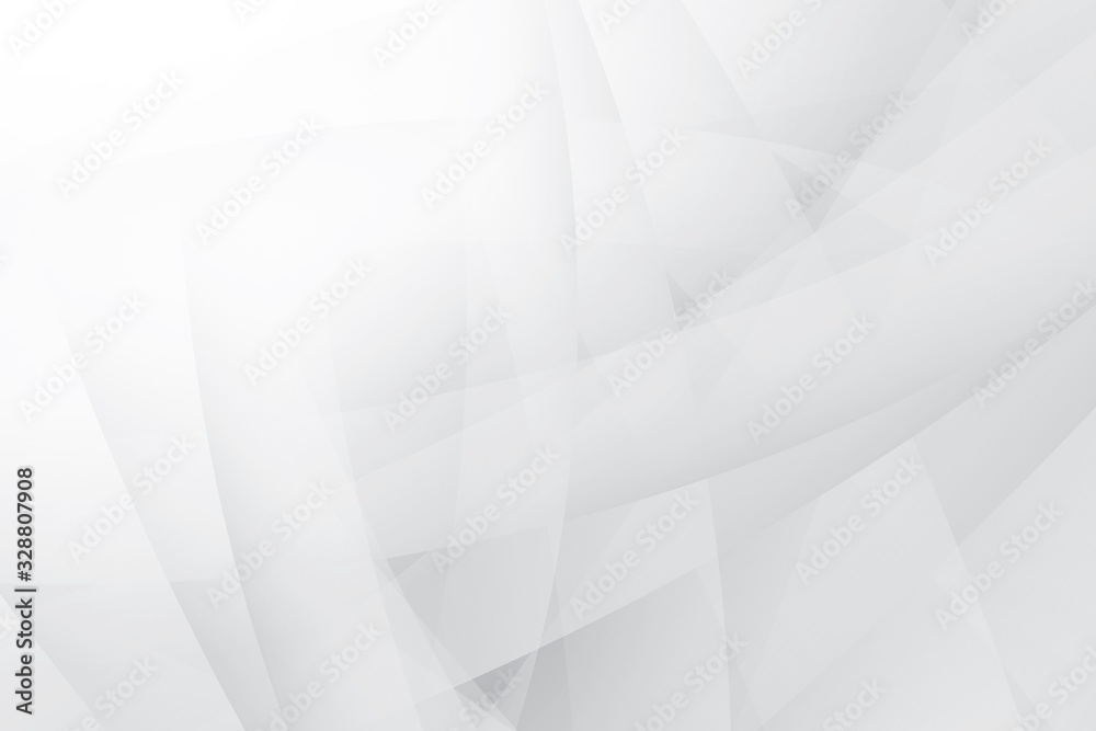 Vector abstract geometric white and gray color background.