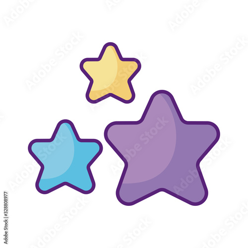 stars icon  flat style