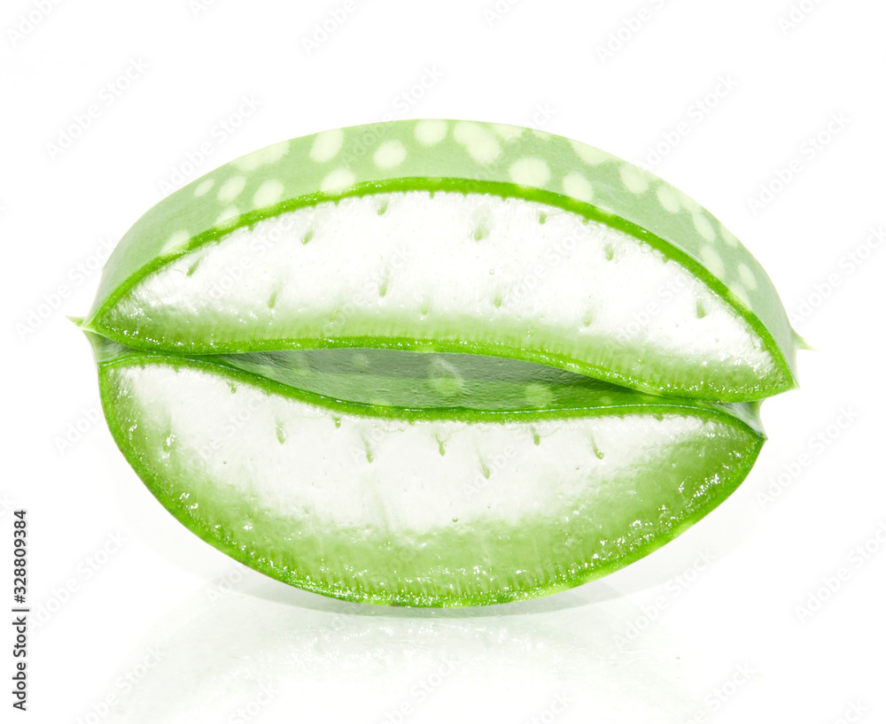custom made wallpaper toronto digitalAloe vera slice on white background.