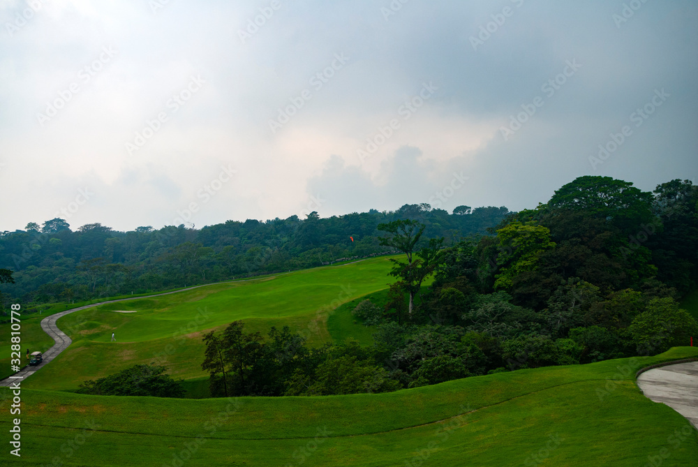 Golf course called La Reunion in Guatemala, destroyed by volcano eruption called de Fuego, was an important tourist destination of great foreign investment. Golf course called La Reunion in Guatemala, destroyed by volcano eruption called de Fuego, was an important tourist destination of great foreign investment.