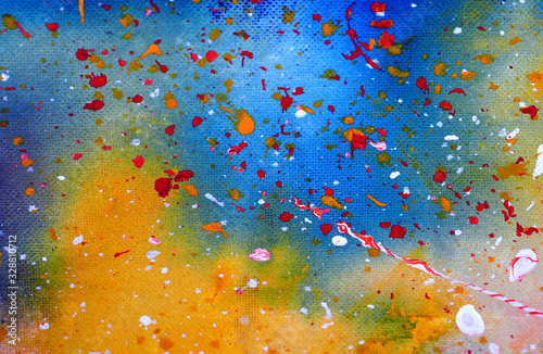 Colorful sky watercolor painting abstract background