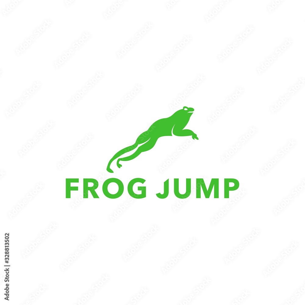 jump green Frog toad Logo Design ,Amphibian Animal Vector template jump green Frog toad Logo Design ,Amphibian Animal Vector template