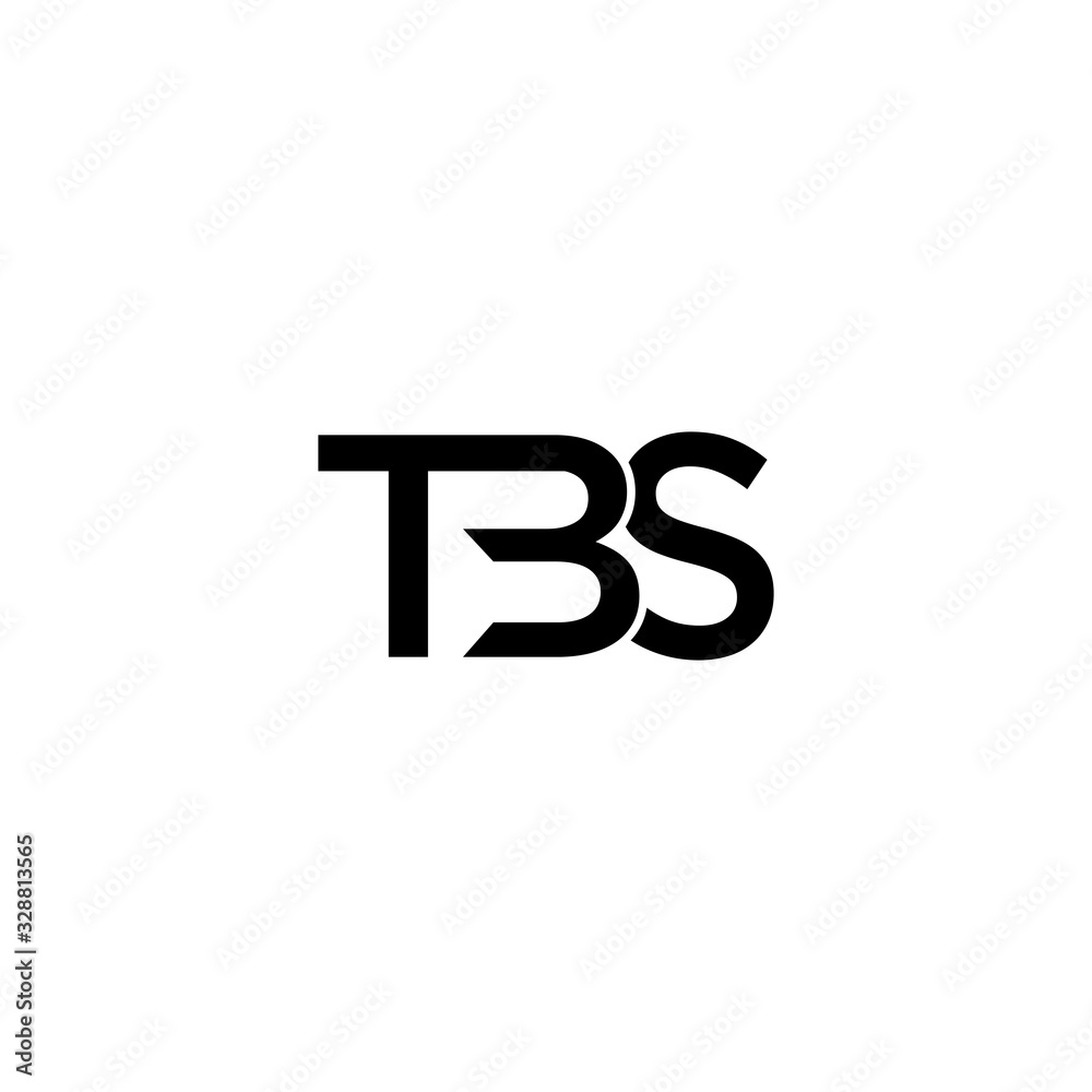 initial tbs letter vector logo design