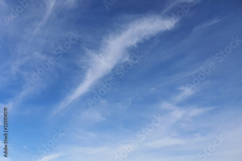 clouds, blue sky background design elements. Pantone Classic Blue.